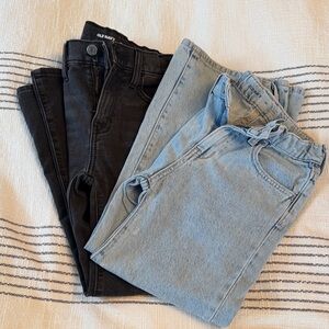 Old Navy girl’s High Rise Baggy Wide jeans